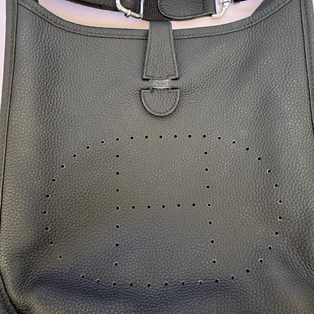 Black Leather Shoulder Bag